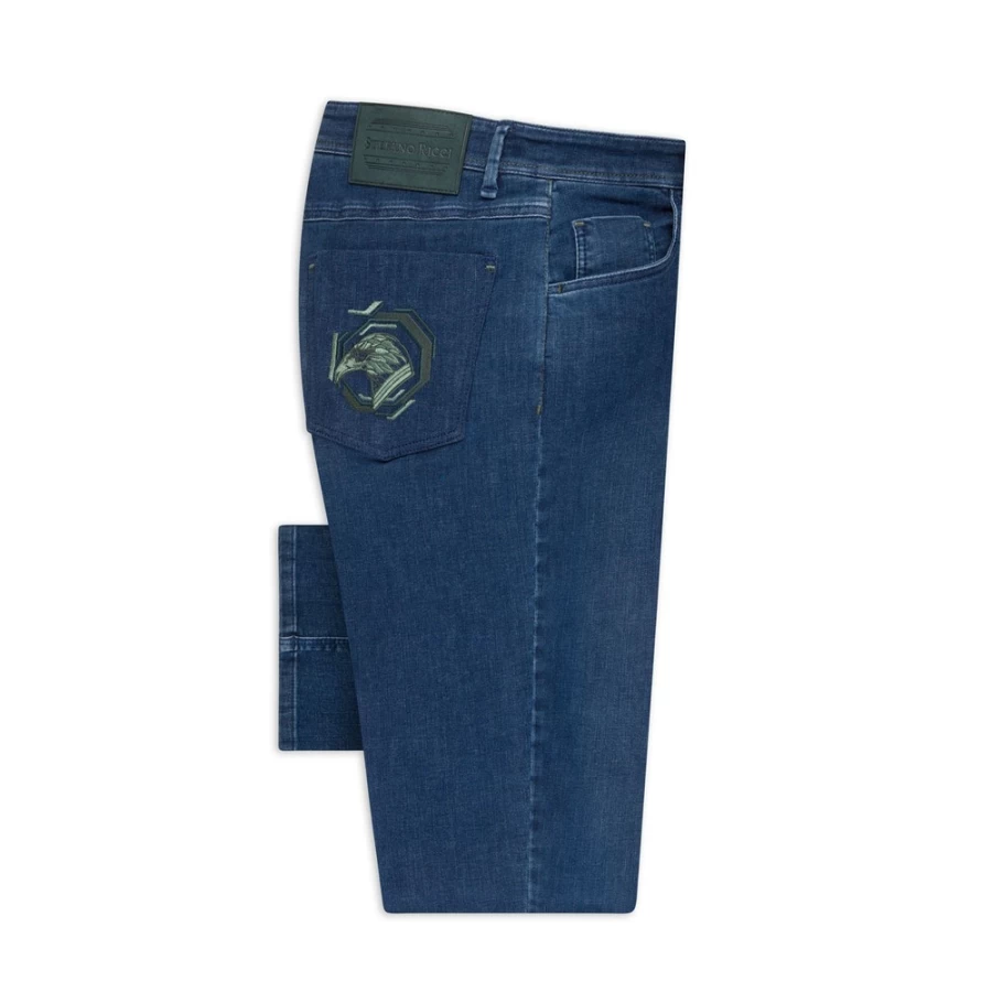 "Stefano Ricci Men's Premium Luxury Jeans - High-Quality Denim for Men"