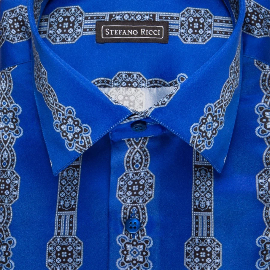 Stefano Ricci Handmade Ivrea Shirt for Men - Premium Luxury Cotton Dress Shirt
