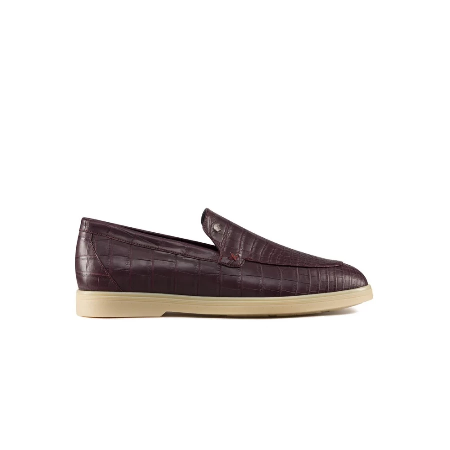 Stefano Ricci Luxury Matted Crocodile Leather Loafers for Men - Premium Italian Designer Slip-On Shoes