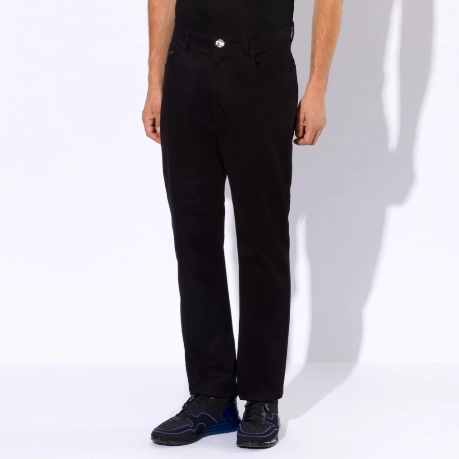 "Stefano Ricci Men's Luxury Tapered Casual Trousers for Stylish Comfort"