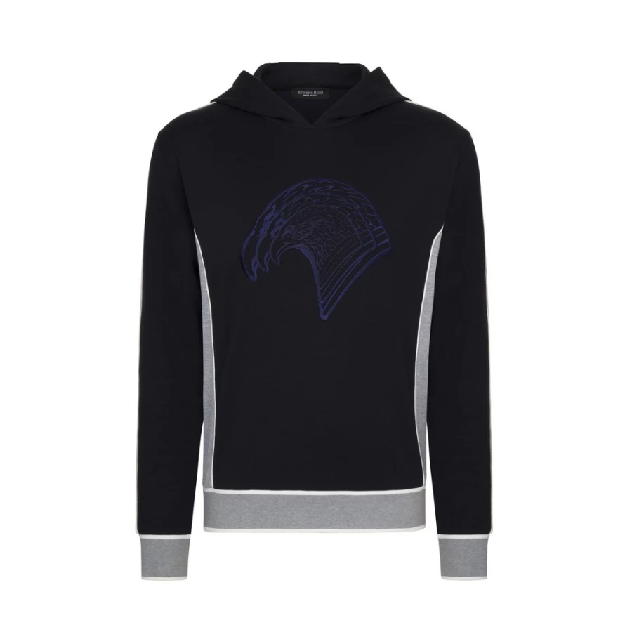 Stefano Ricci Men's Premium Hooded Jogging Sweatshirt in T23170_3188 Color