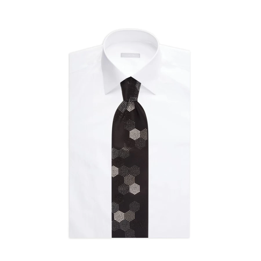 Stefano Ricci Luxury Handmade Silk Tie with Swarovski Crystals | Elegant Men's Necktie in Classic Design