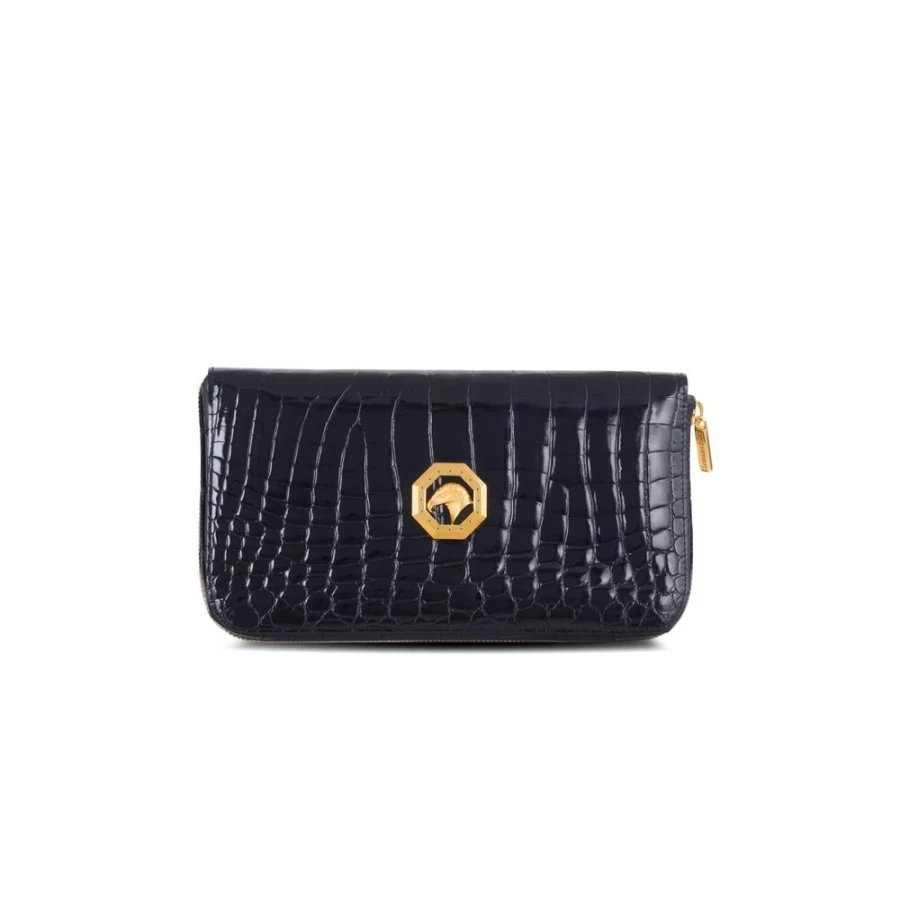 "Stefano Ricci Luxury Handmade Crocodile Leather Travel Wallet for Men"