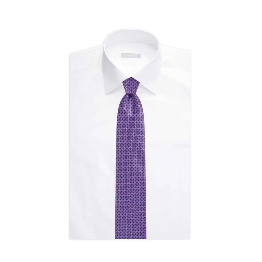 Stefano Ricci Luxury Hand-Printed Silk Tie in Elegant Color 37044_007
