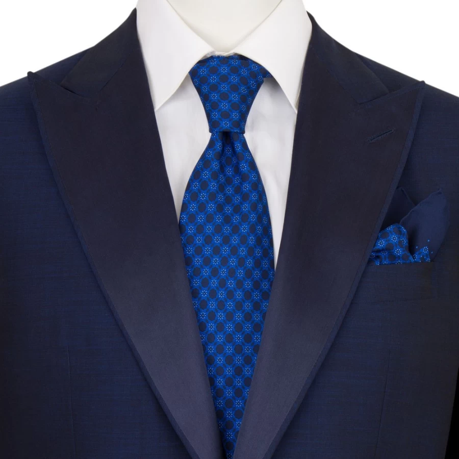 Stefano Ricci Luxury Hand-Printed Silk Tie Set in Classic Color 41100_001