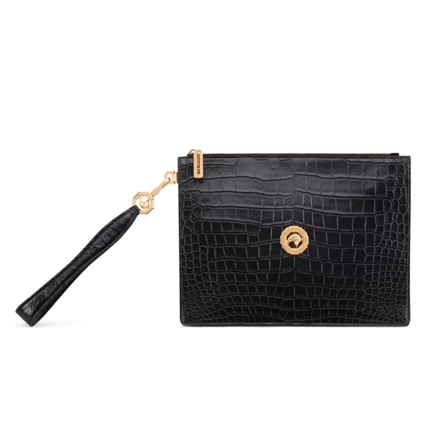 Stefano Ricci Luxury Matted Crocodile Leather Portfolio for Business & Executive Use