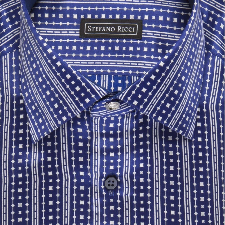 "Stefano Ricci Men's Handmade Torino Shirt – Luxury Italian Dress Shirt"