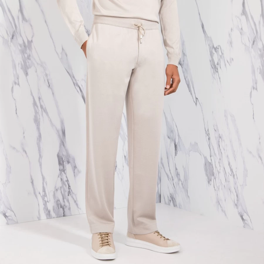 "Stefano Ricci Men's Luxury Knit Trousers – Premium Comfort & Style"