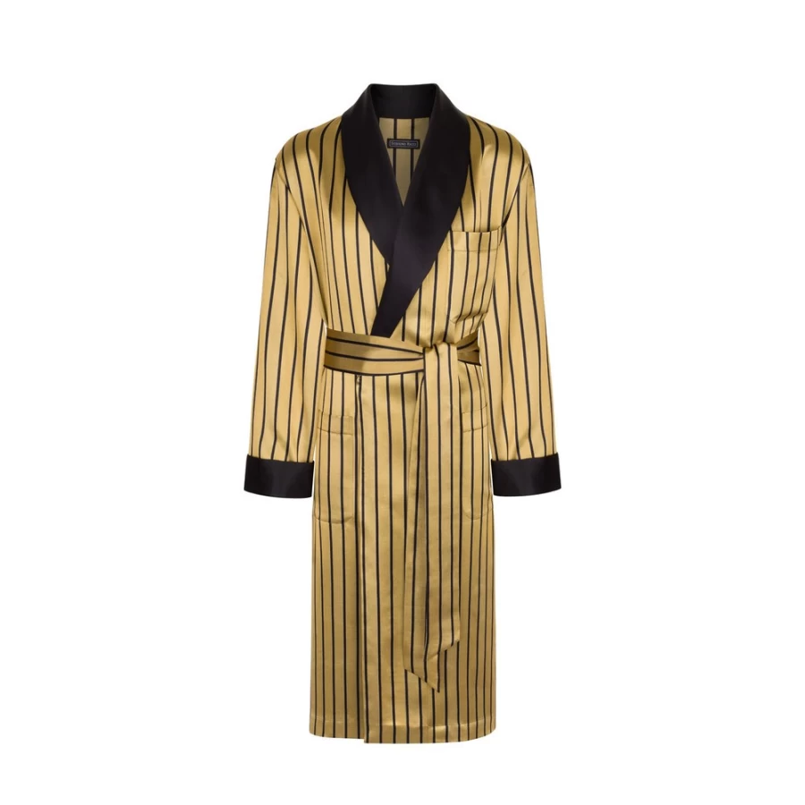 "Stefano Ricci Men's Luxury Silk Robe in Elegant 43303V_002 Color"