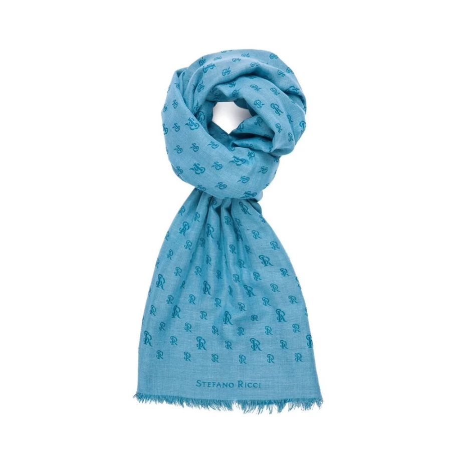 "Stefano Ricci Luxury Sr Logo Scarf - Premium Branded Men's Fashion Accessory"