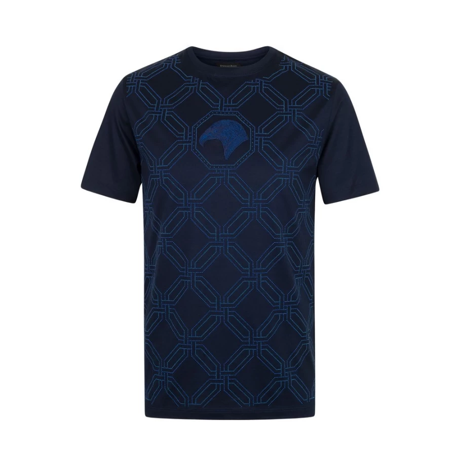 Stefano Ricci Men's B003 Crewneck T-Shirt - Premium Cotton Classic Fit