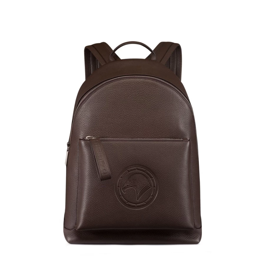 Stefano Ricci Luxury Calfskin Leather Backpack in M019 Brown - Premium Designer Men's Bag