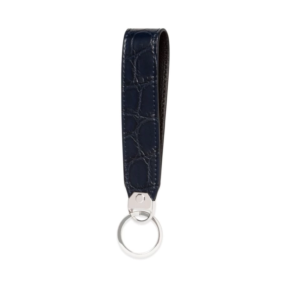 Stefano Ricci Luxury Crocodile & Calfskin Leather Keychain - Premium Designer Keyring