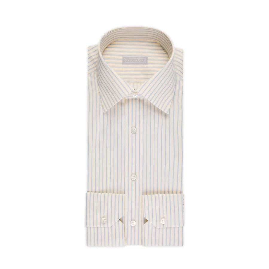 Stefano Ricci Men's Handmade Asti Shirt – Premium Luxury Cotton Dress Shirt
