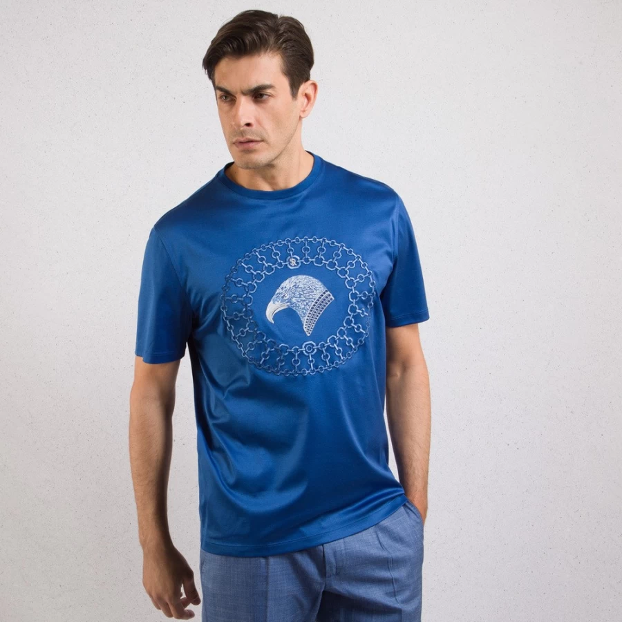 Stefano Ricci Men's Premium Crew Neck T-Shirt in Classic Color T23261_196