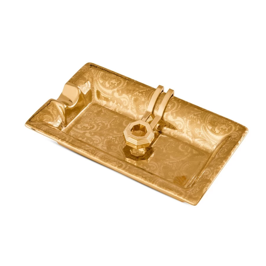 Stefano Ricci Luxury Porcelain Cigar Ashtray - Elegant Smoking Accessory for Cigar Enthusiasts
