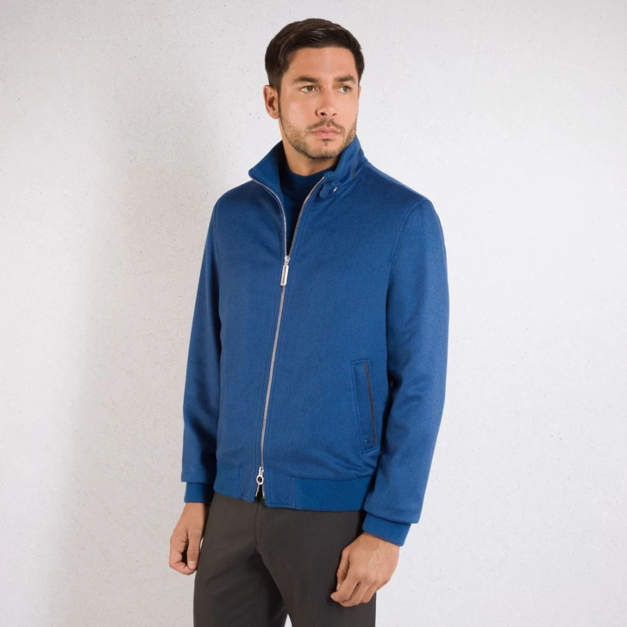 Stefano Ricci Men's Cashmere & Suede Blouson Jacket in Co66Hc_7034 - Luxury Outerwear