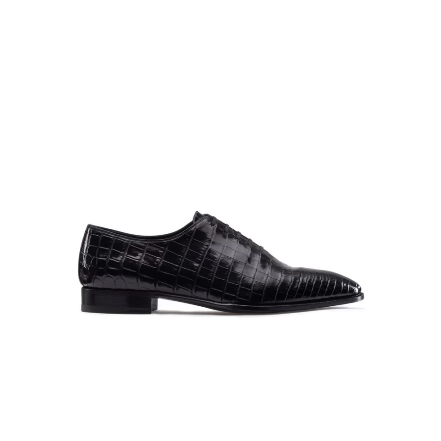 Stefano Ricci Men's Diamante Crocodile Leather Oxford Dress Shoes Luxury Italian
