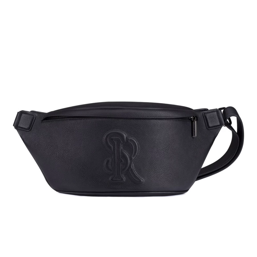 Stefano Ricci Handmade Calfskin Leather Belt Bag in N999 - Premium Luxury Waist Pack