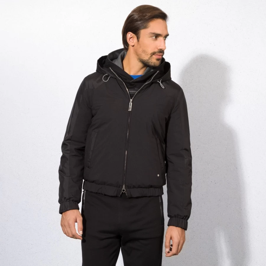 "Stefano Ricci Men's Premium Hooded Blouson Jacket – Luxury Designer Outerwear"