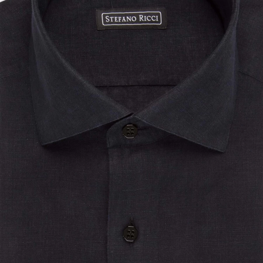 "Stefano Ricci Handmade Procida Shirt for Men | Luxury Lx2330_047 Blue Dress Shirt"