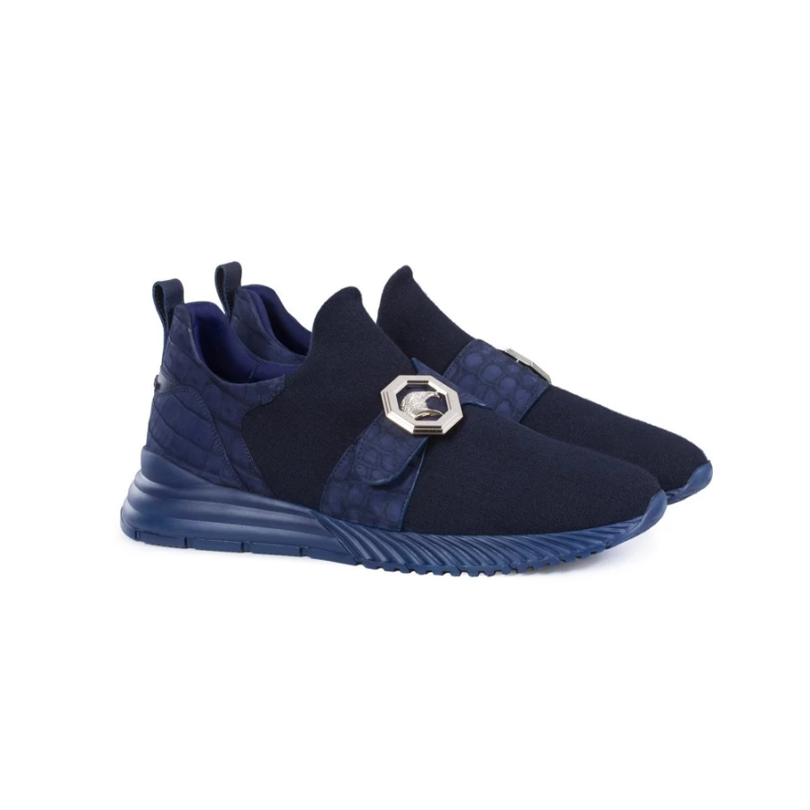 "Stefano Ricci Luxury Slip-On Sneakers for Men | Premium Comfort & Style"