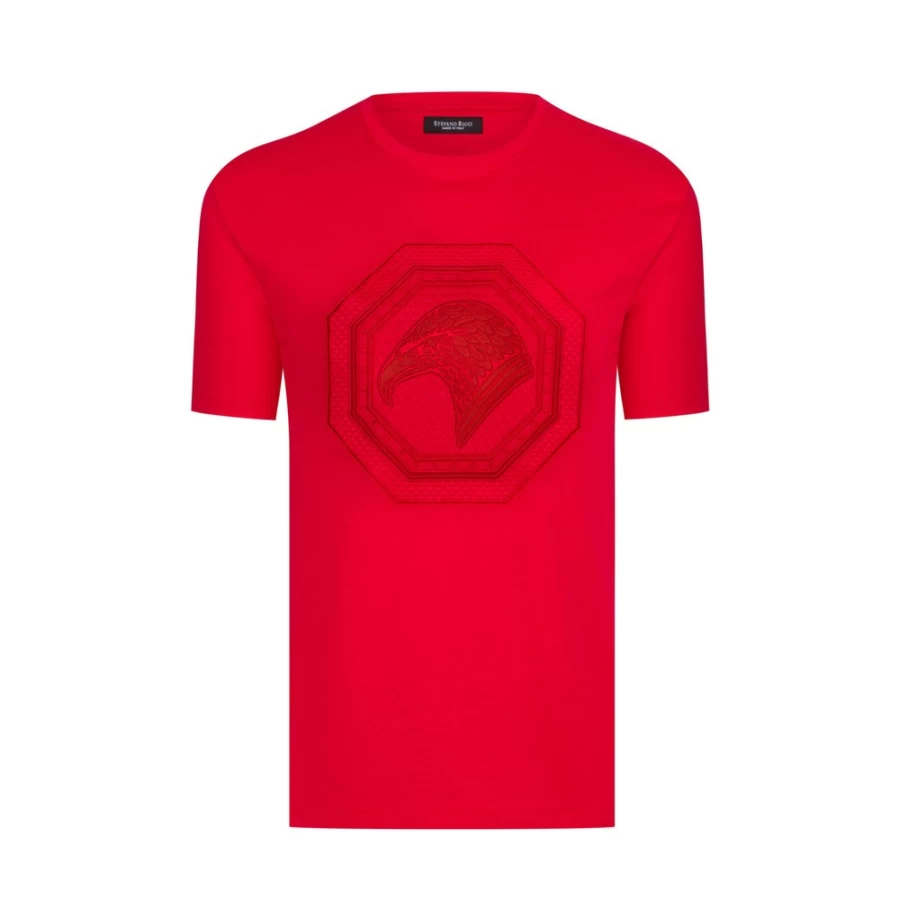 Stefano Ricci Men's Luxury Crewneck T-Shirt in Color R013