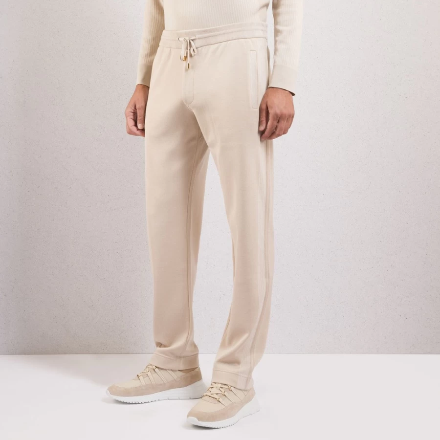 "Stefano Ricci Men's Luxury Knit Trousers – Premium Comfort & Style"