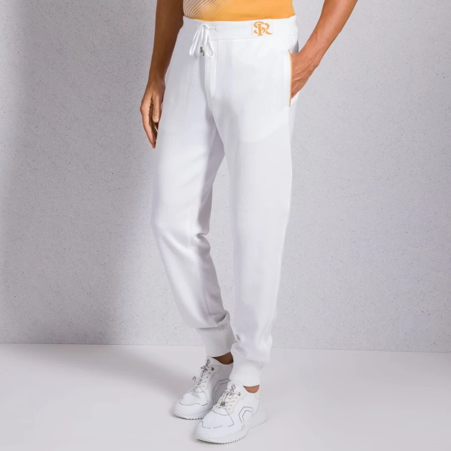 "Stefano Ricci Men's Luxury Knit Jogging Pants – Premium Comfort & Style"