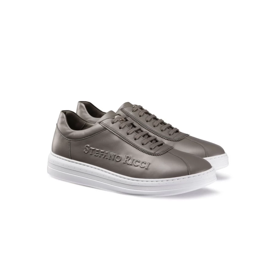Stefano Ricci Luxury Calfskin Leather Sneakers for Men - Premium Italian Designer Shoes