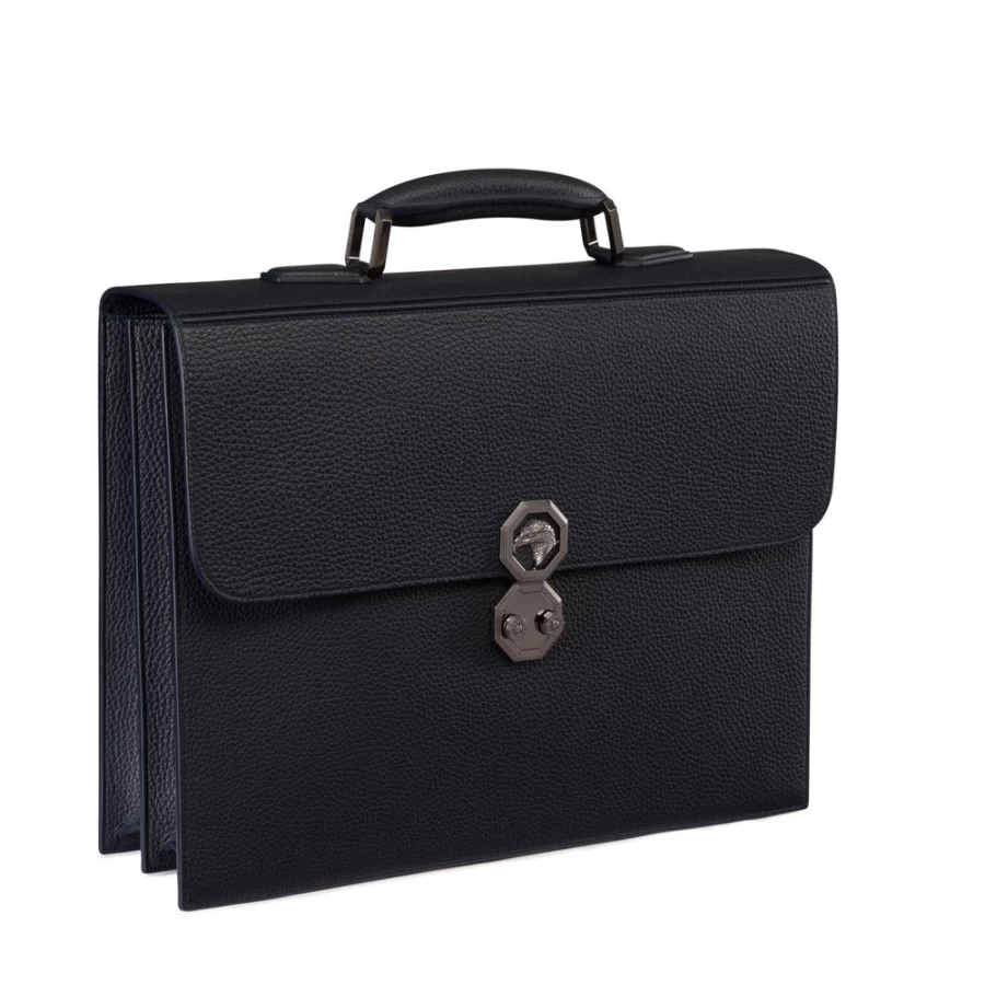 Stefano Ricci Luxury Calfskin Leather Briefcase for Men - Premium B013 Business Bag