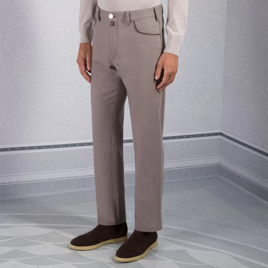 "Stefano Ricci Men's M052 Casual Trousers for Comfort & Style"