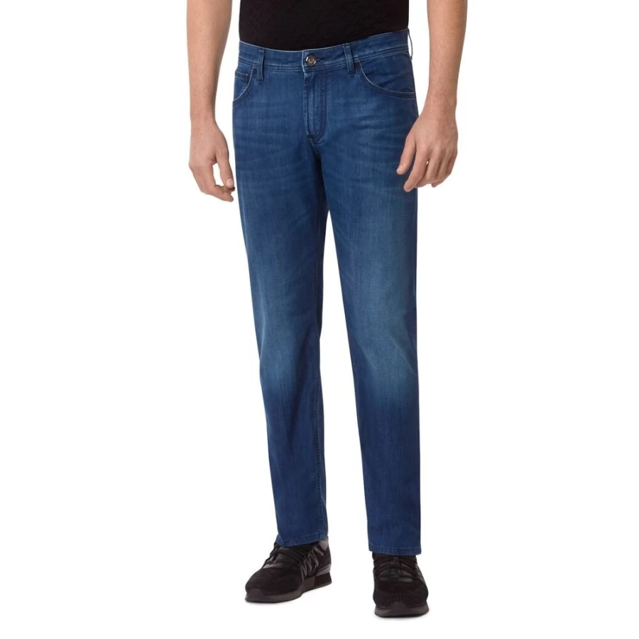 Stefano Ricci Men's Slim Fit Jeans - Premium Tailored Denim for a Stylish Look