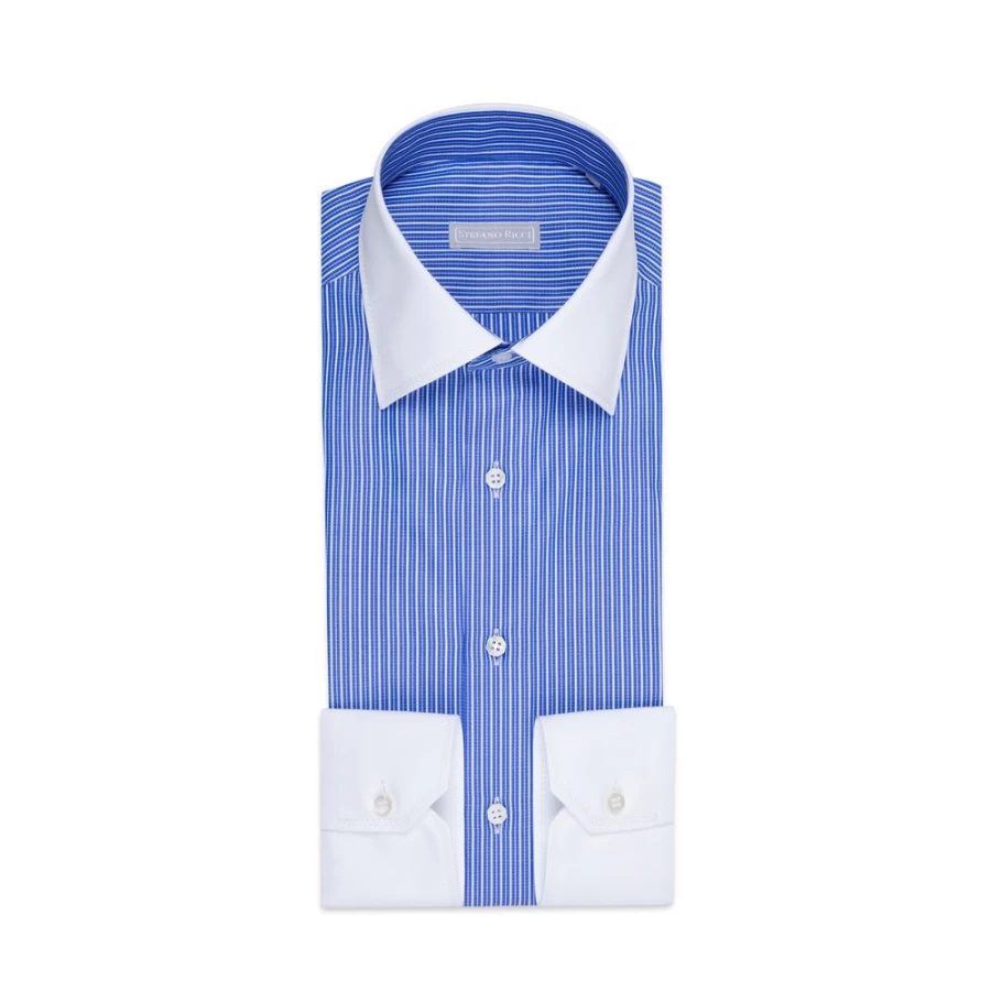 "Stefano Ricci Men's Handmade Torino Shirt – Luxury Italian Dress Shirt"
