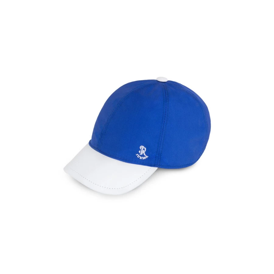 Stefano Ricci Junior Silk and Deerskin Baseball Cap for Boys Luxury Fashion