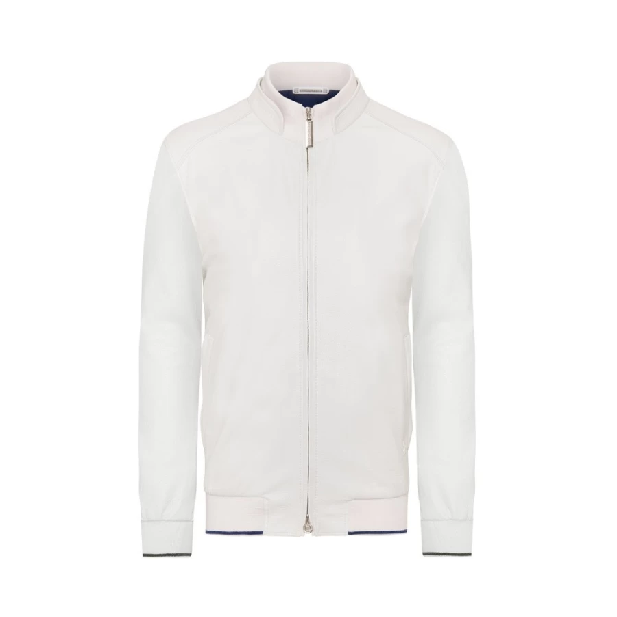 "Stefano Ricci Men's Deerskin Blouson Jacket – Premium Leather Outerwear"