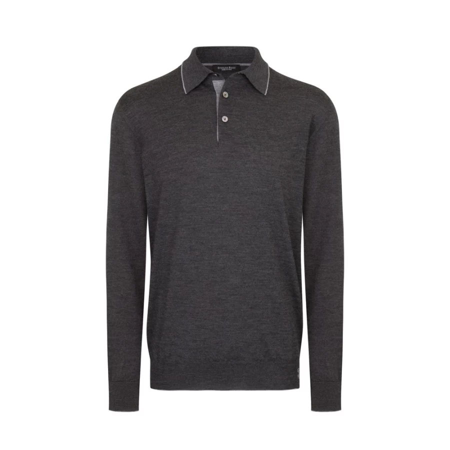 Stefano Ricci Men's Premium Three-Button Polo Shirt – Luxury Cotton Knit Top