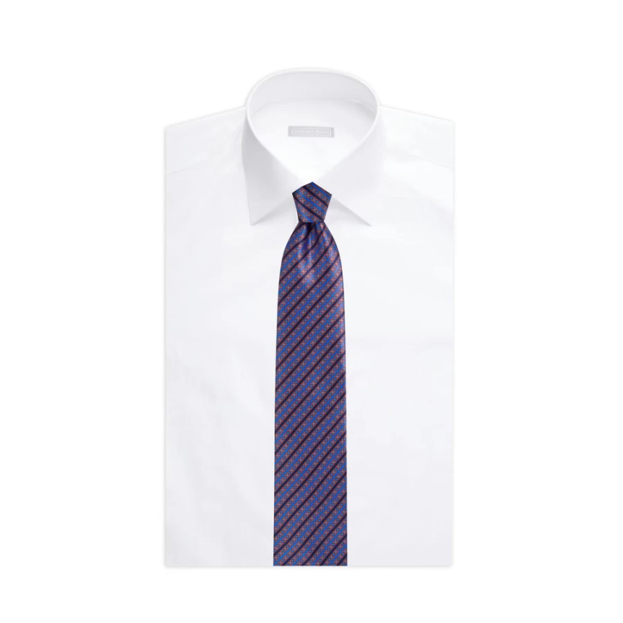 Stefano Ricci Luxury Hand-Printed Silk Tie in Elegant Color 37012_010