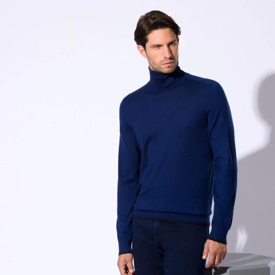 "Stefano Ricci Men's Luxury Turtleneck Sweater for Premium Winter Wear"