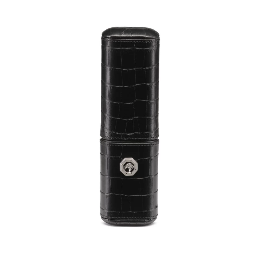 Stefano Ricci Premium Calfskin Leather Cigar Holder for 2 Cigars – Luxury Smoking Accessories