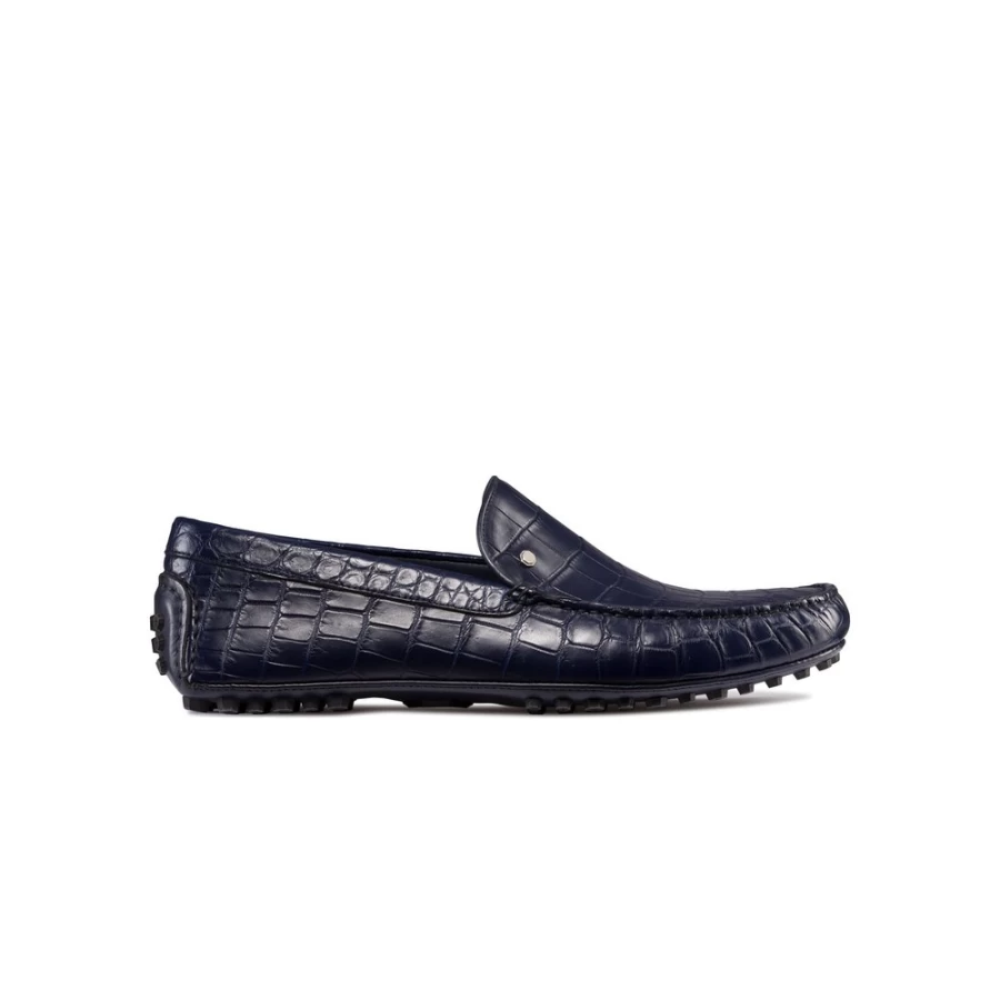 Stefano Ricci Luxury Crocodile & Calfskin Leather Driving Loafers in Color B013