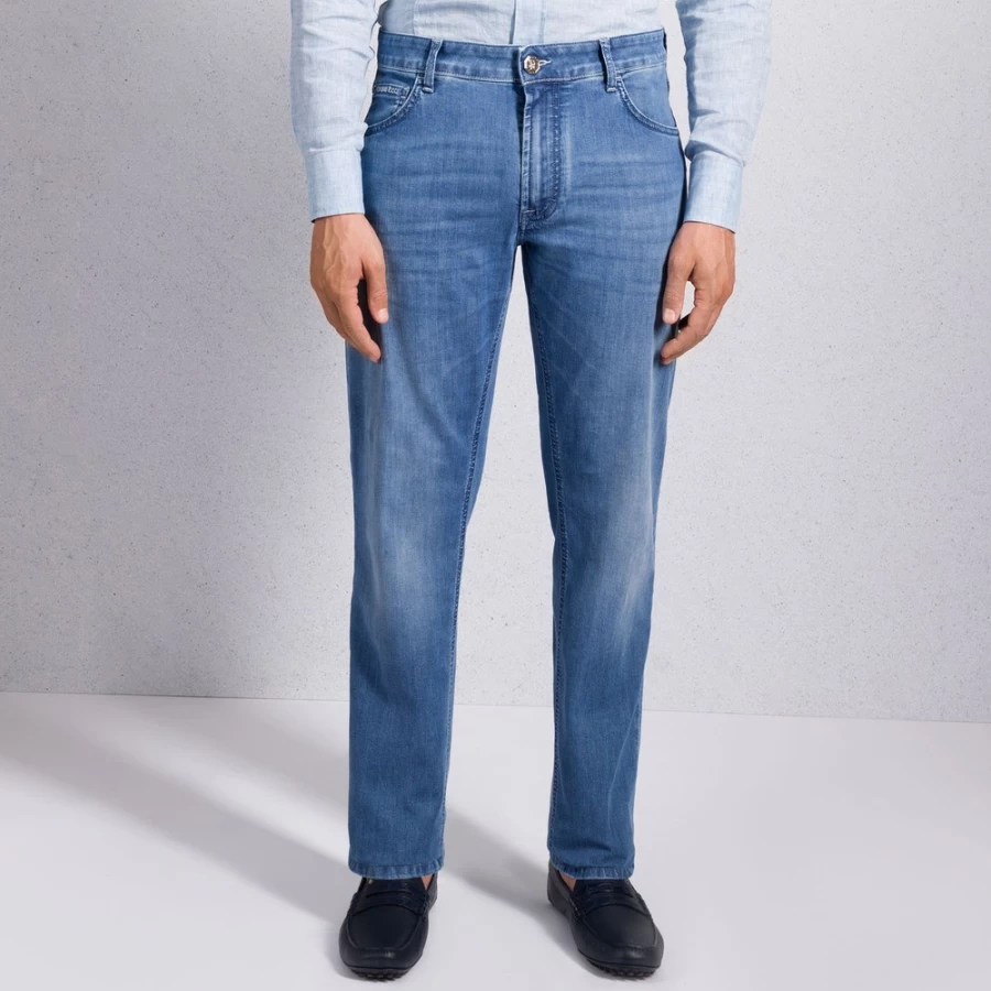 Stefano Ricci Men's Premium Luxury Jeans - High-Quality Denim for Style & Comfort