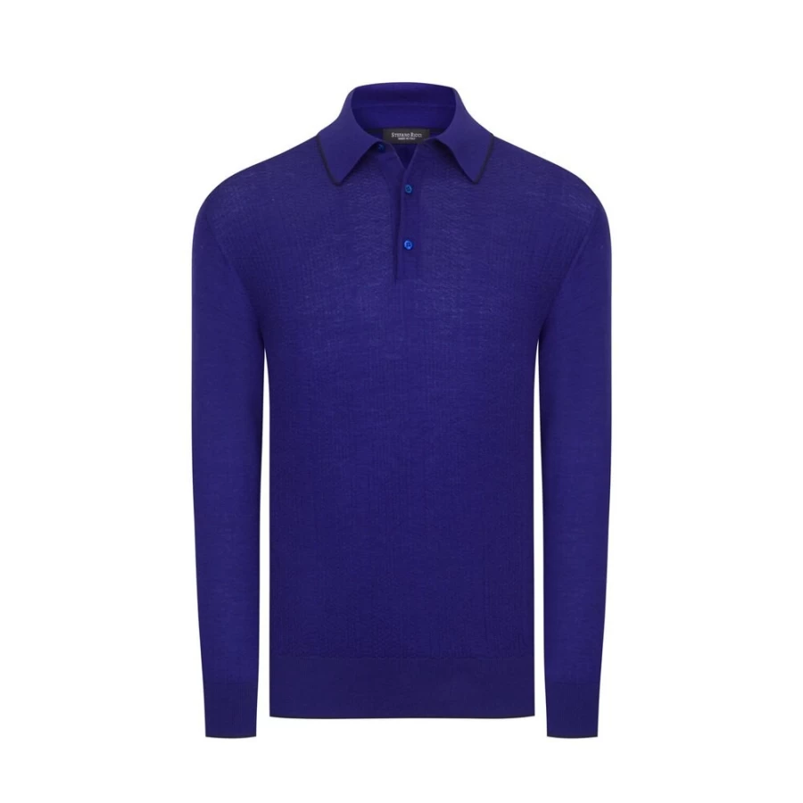 "Stefano Ricci Men's Premium Three-Button Polo Shirt – Luxury Cotton Knitwear"
