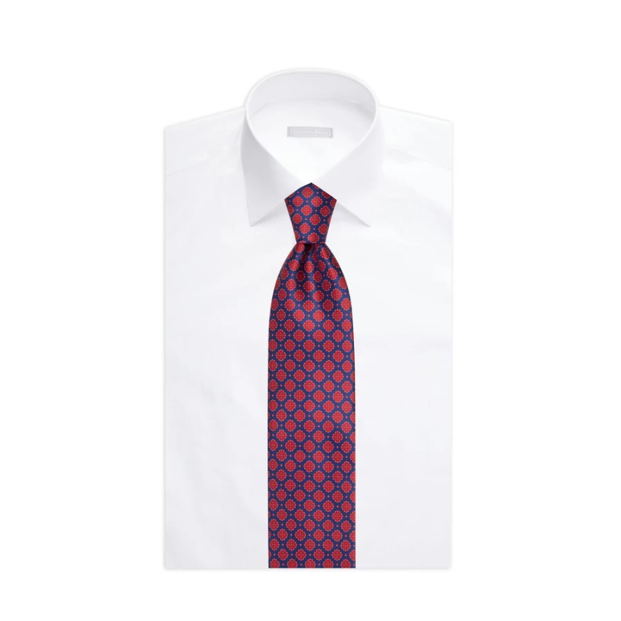 Stefano Ricci Luxury Hand-Printed Silk Tie in Elegant Design