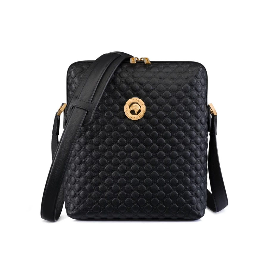 "Stefano Ricci Luxury Calfskin Leather Messenger Bag for Men – Premium Designer Briefcase"