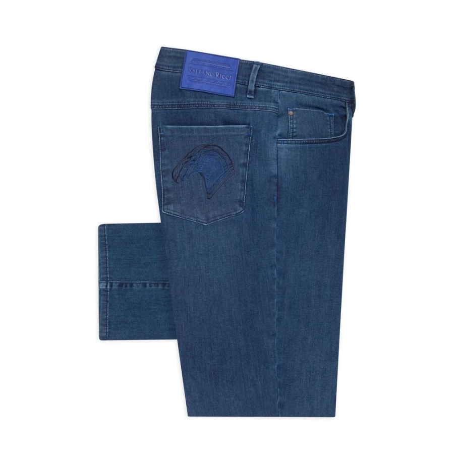 "Stefano Ricci Men's Premium Luxury Jeans for Style & Comfort"