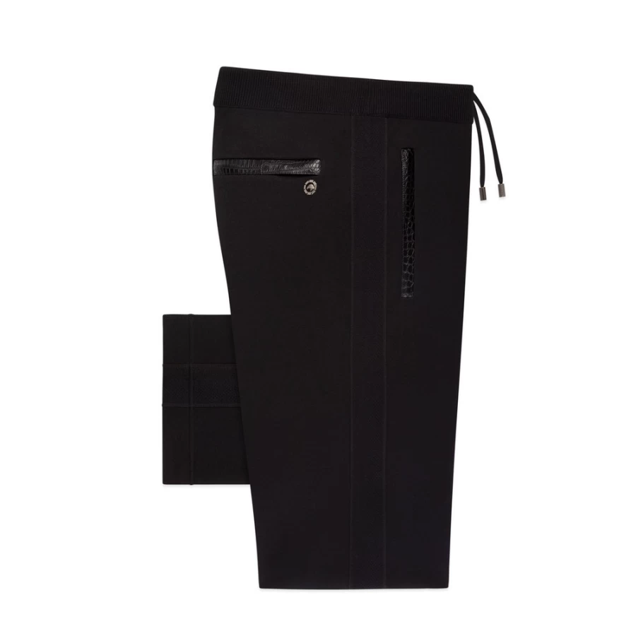 "Stefano Ricci Men's Premium Knit Jogging Suit Trousers for Comfort & Style"