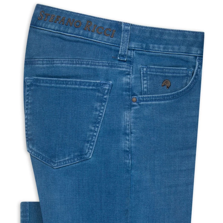 "Stefano Ricci Men's Premium Luxury Jeans - High-Quality Denim for Men"