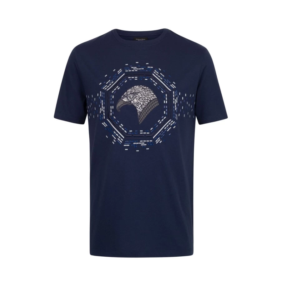 Stefano Ricci Men's B001 Crewneck T-Shirt | Premium Cotton Classic Fit