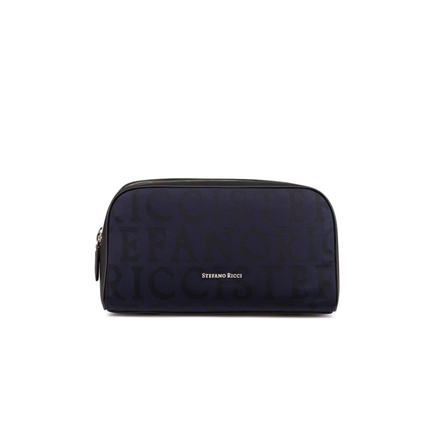 "Stefano Ricci Luxury Handmade Leather Toiletry Bag for Travel"